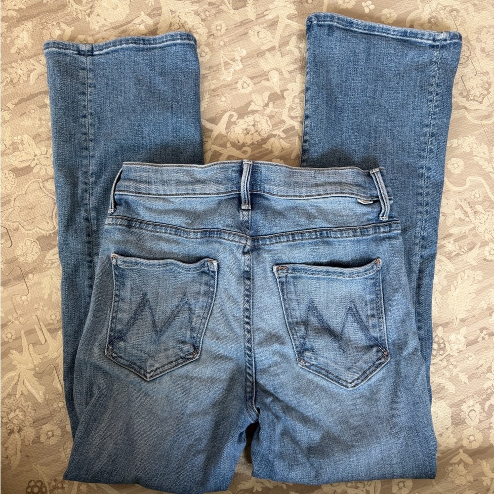MOTHER Women's Light Blue Insider Crop Jeans Size 27